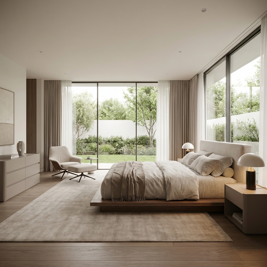 Modern bedroom interior